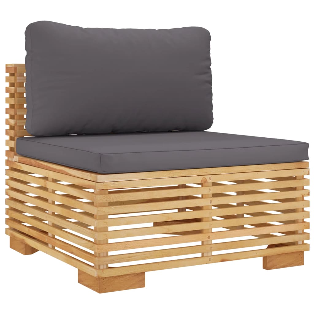 vidaXL 11 Piece Garden Lounge Set with Cushions Solid Teak Wood