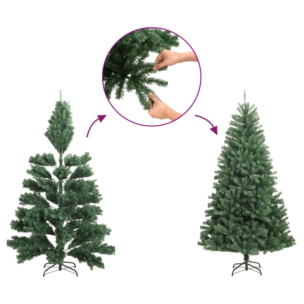 vidaXL Artificial Christmas Tree with Pine Cones and White Snow 240 cm