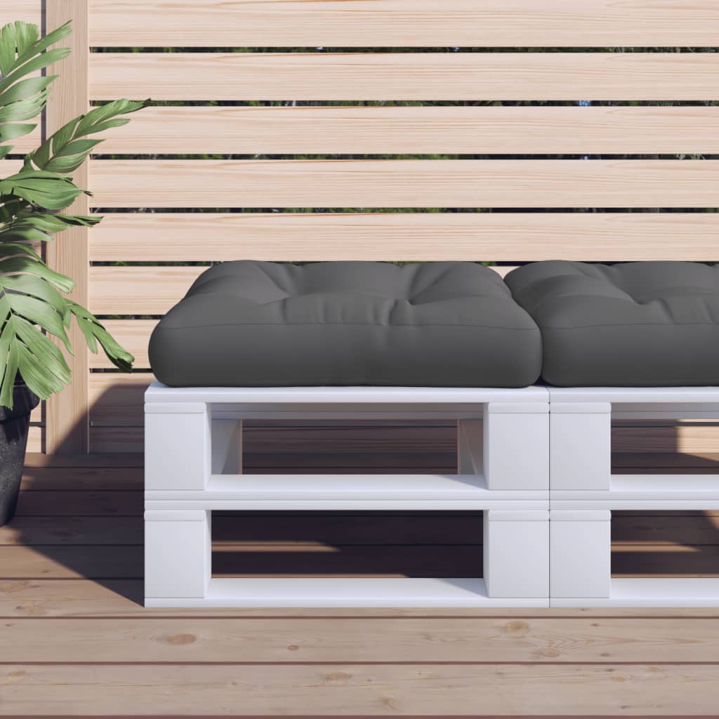 vidaXL Pallet Cushion Grey 58x58x10 cm Fabric