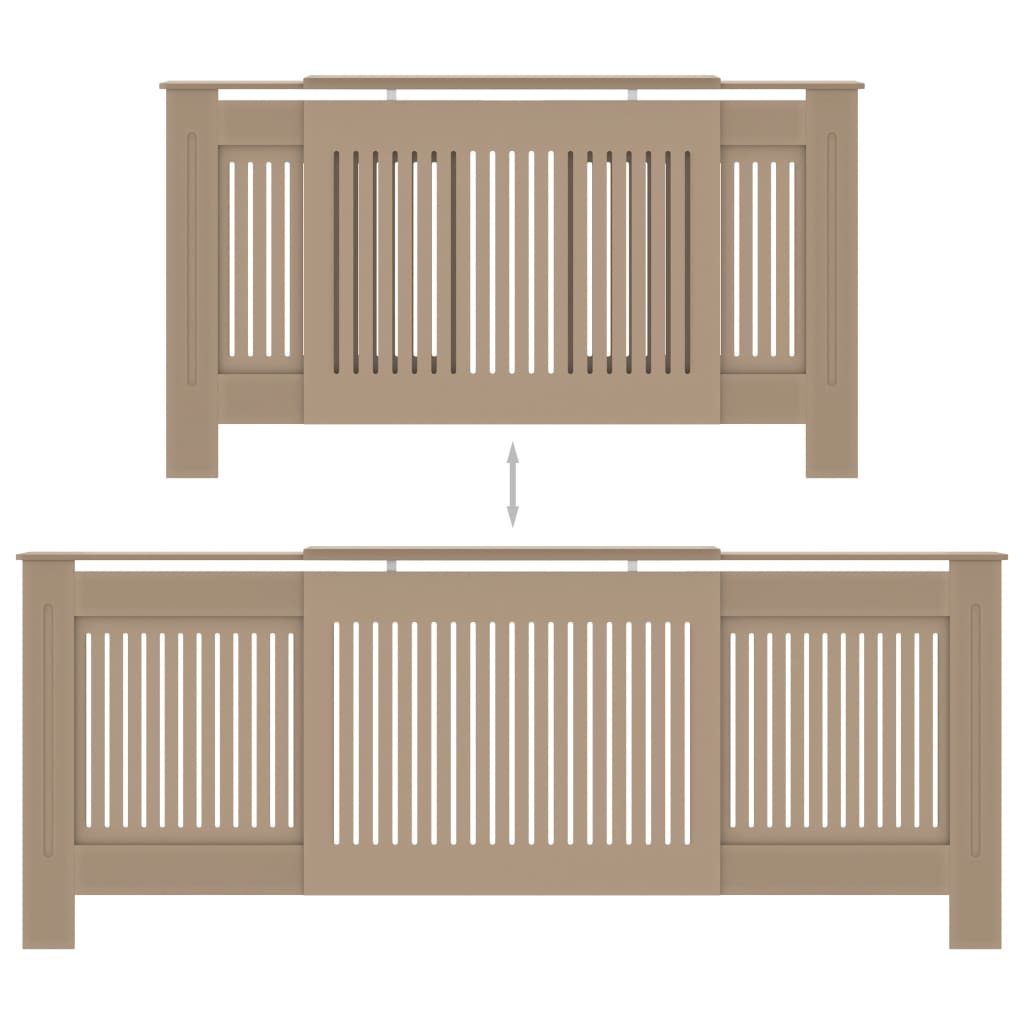 vidaXL MDF Radiator Cover 205 cm