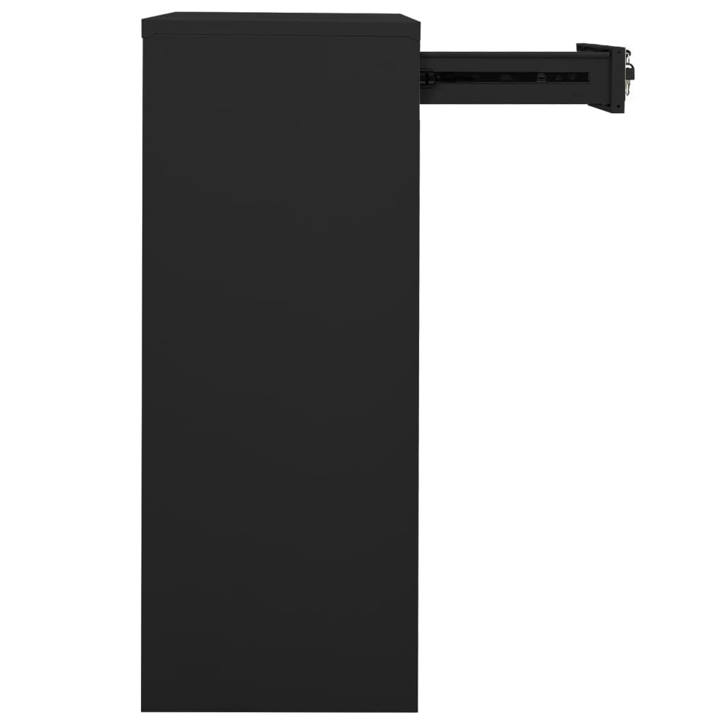 vidaXL Office Cabinet Anthracite 90x40x102 cm Steel