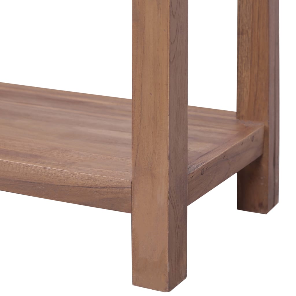 vidaXL Console Table 145x30x80 cm Solid Teak Wood