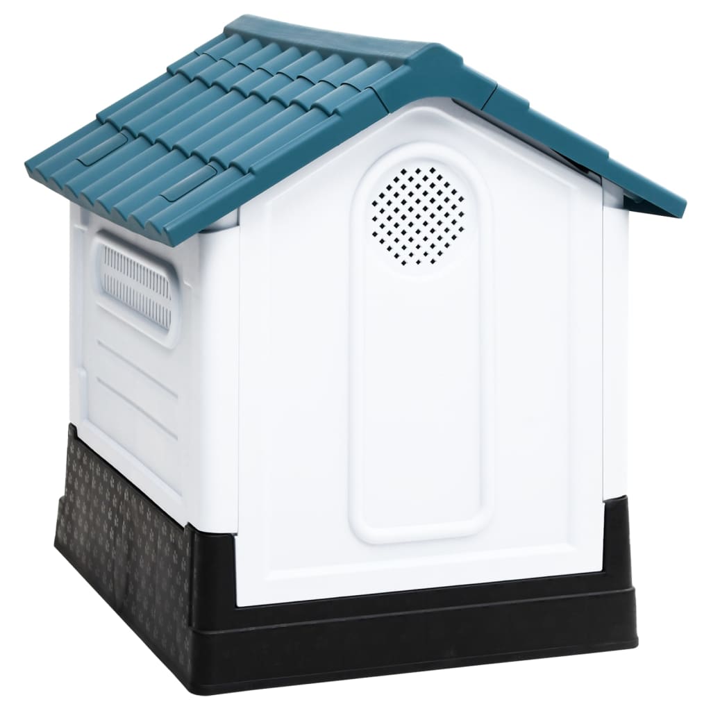 vidaXL Dog House Blue 57x68x66 cm Polypropylene