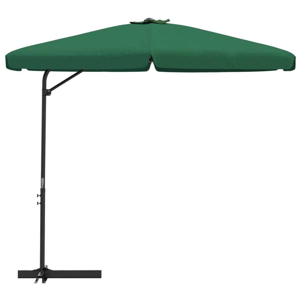 vidaXL Garden Parasol with Steel Pole 300 cm Green