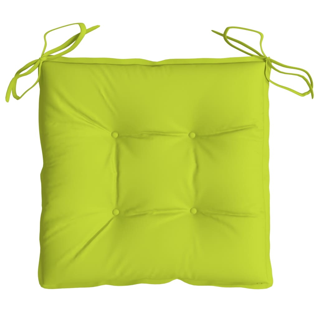 vidaXL Pallet Cushions 2pcs Bright Green 50x50x7 cm Oxford Fabric