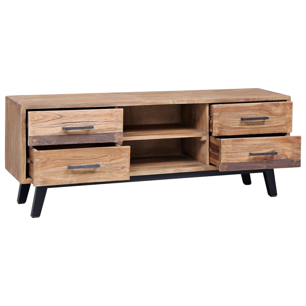 vidaXL TV Cabinet 120x30x45 cm Solid Teak