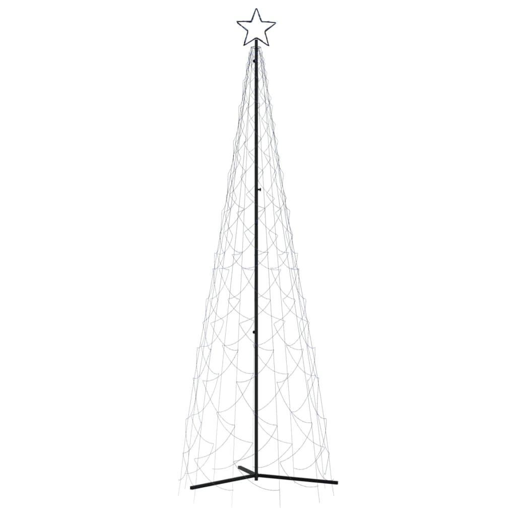 vidaXL Christmas Cone Tree Blue 500 LEDs 100x300 cm