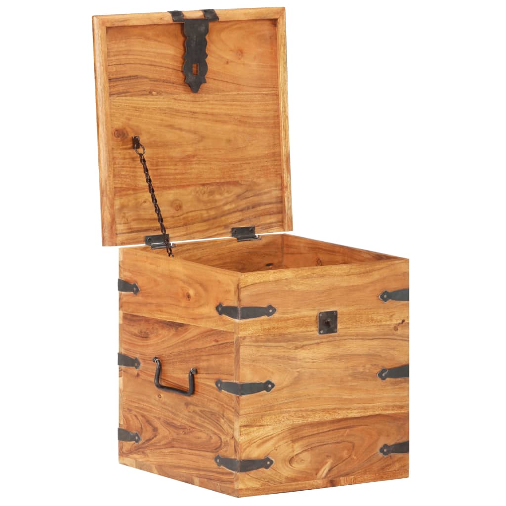 vidaXL Chest 40x40x40 cm Solid Acacia Wood