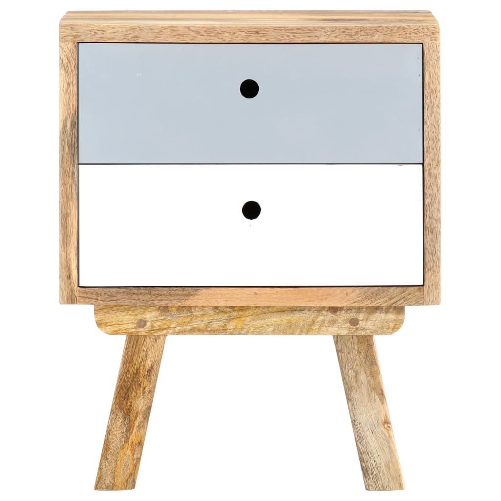 vidaXL Bedside Cabinet 40x35x50 cm Solid Mango Wood