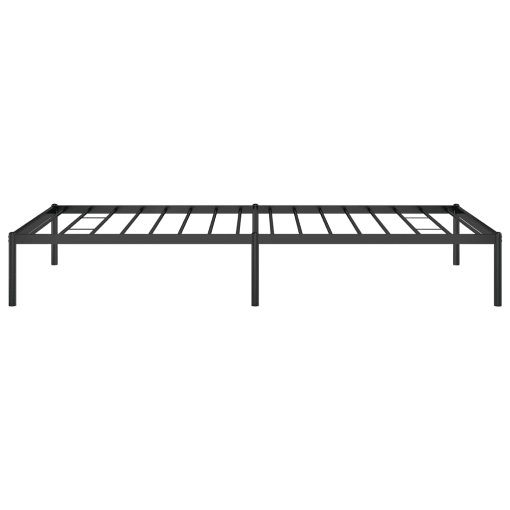 vidaXL Metal Bed Frame Black 100x200 cm