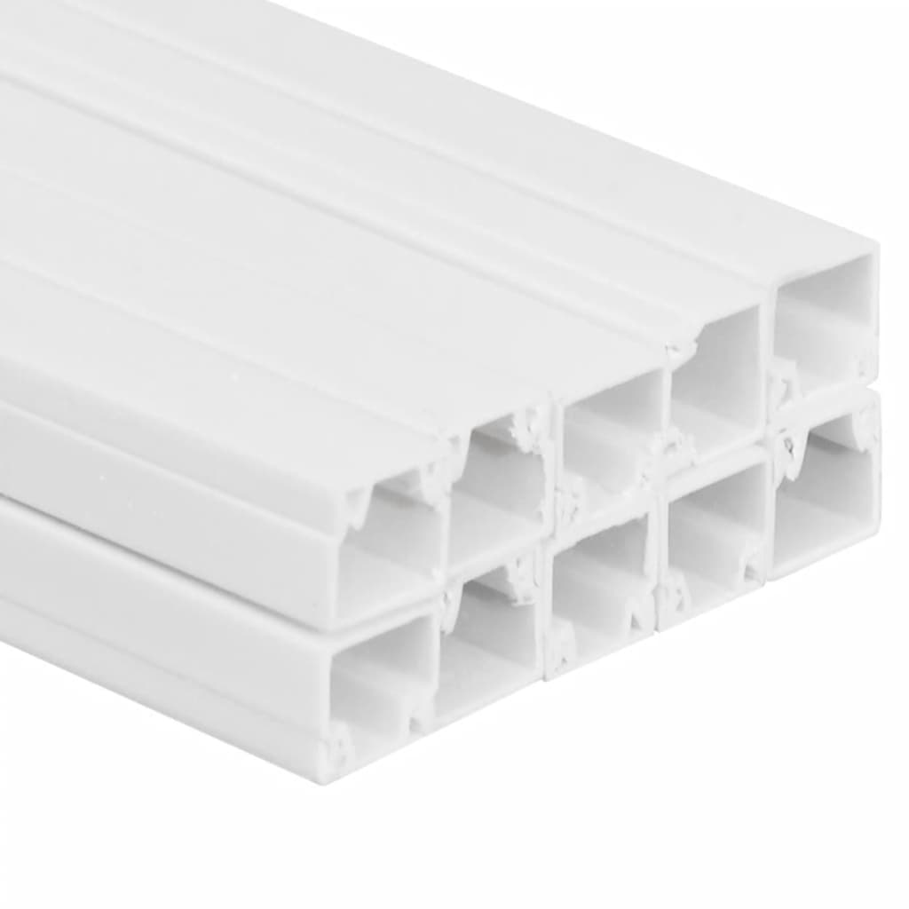 vidaXL Cable Trunking 10x10 mm 10 m PVC