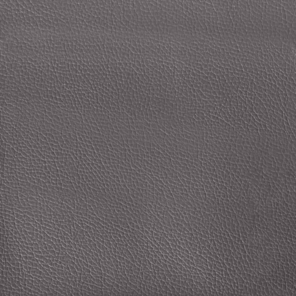 vidaXL Reclining Office Chair Grey Faux Leather