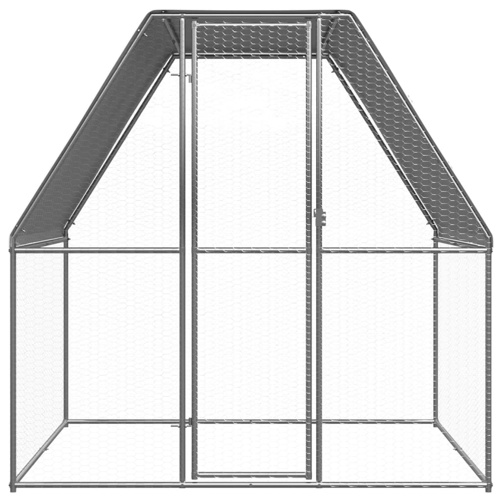 vidaXL Outdoor Chicken Cage 2x2x2 m Galvanised Steel