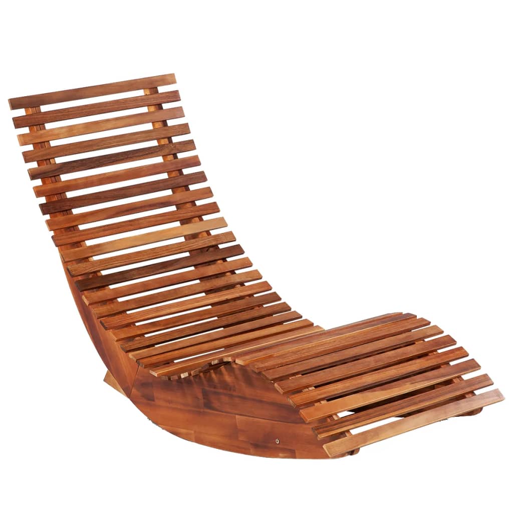 vidaXL Rocking Sun Loungers 2 pcs Acacia Wood