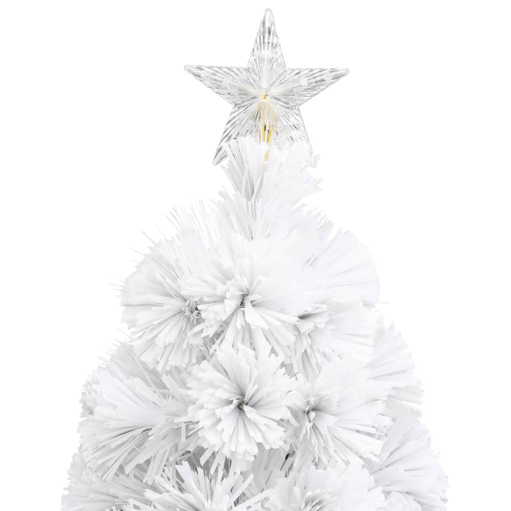 vidaXL Artificial Pre-lit Christmas Tree White 64 cm Fibre Optic