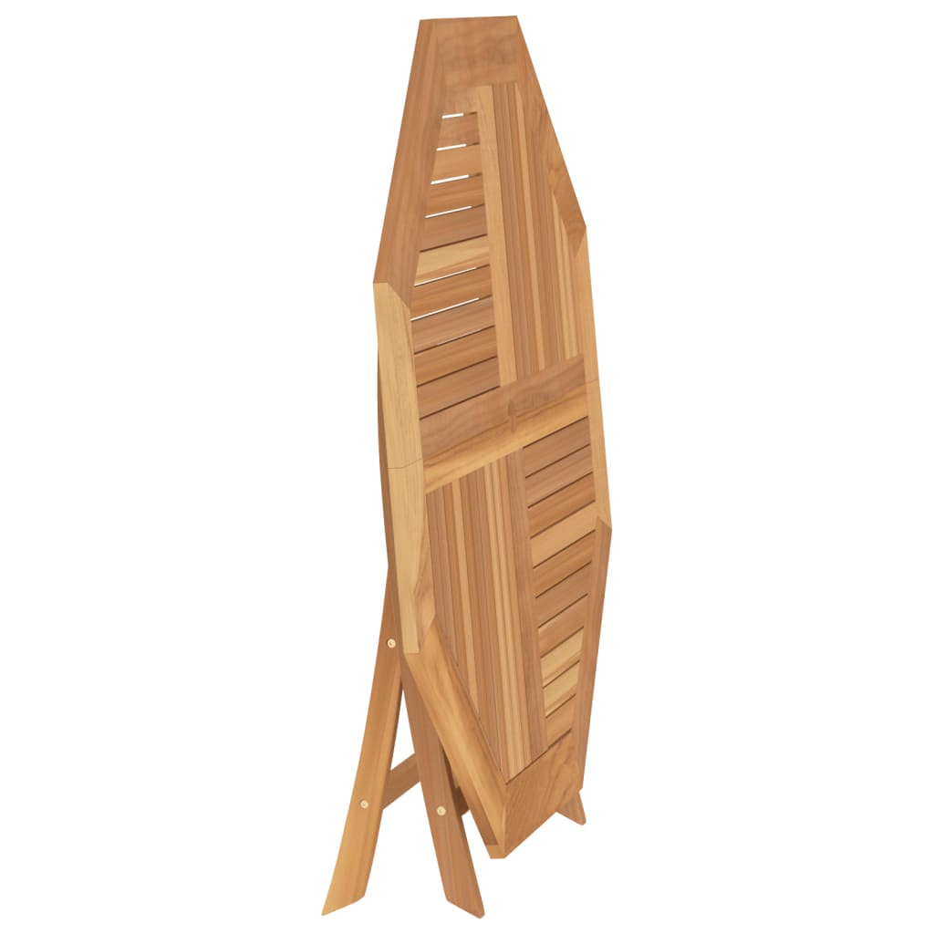 vidaXL Folding Garden Table 110x110x75 cm Solid Wood Teak