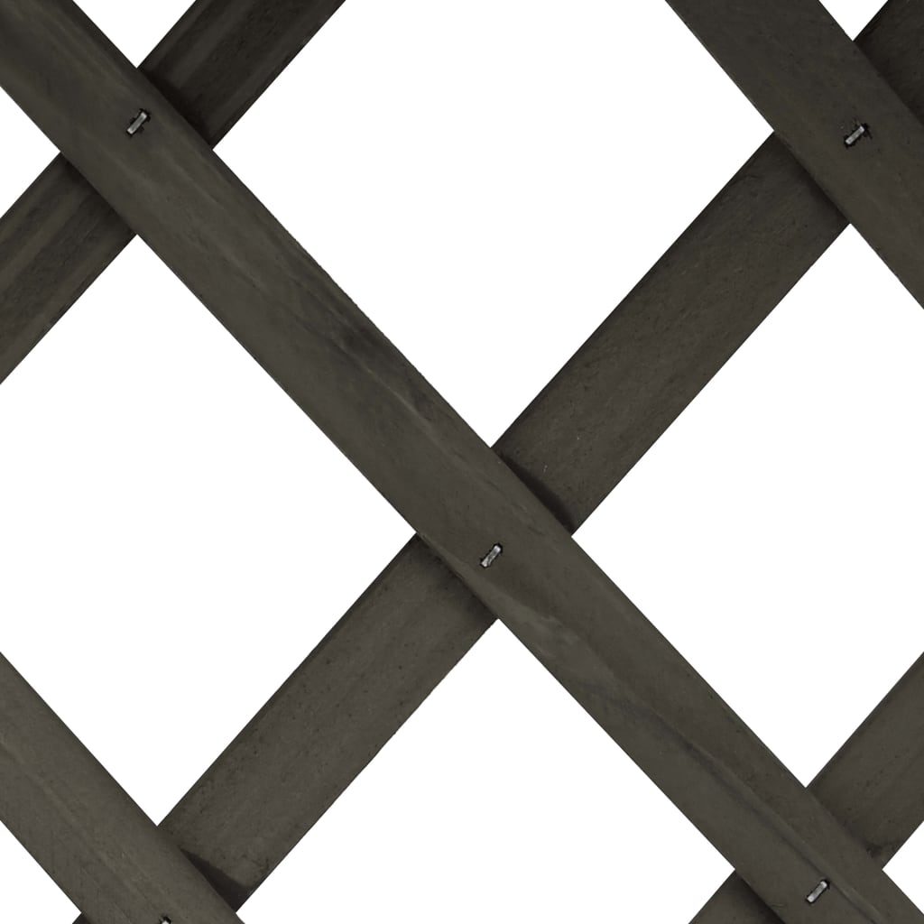 vidaXL Garden Trellis Planter Grey 45x30x74 cm Solid Firwood