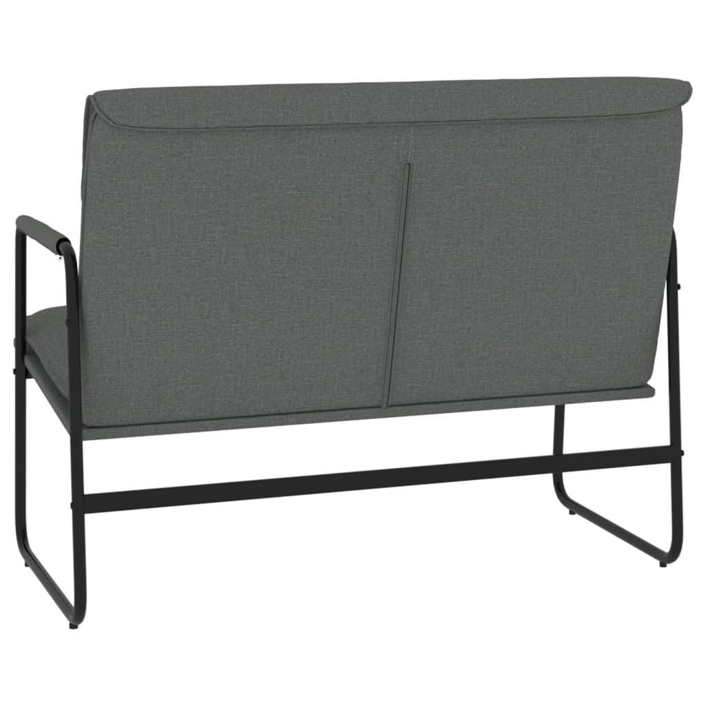 vidaXL Bench Dark Grey 100x64x80 cm Fabric