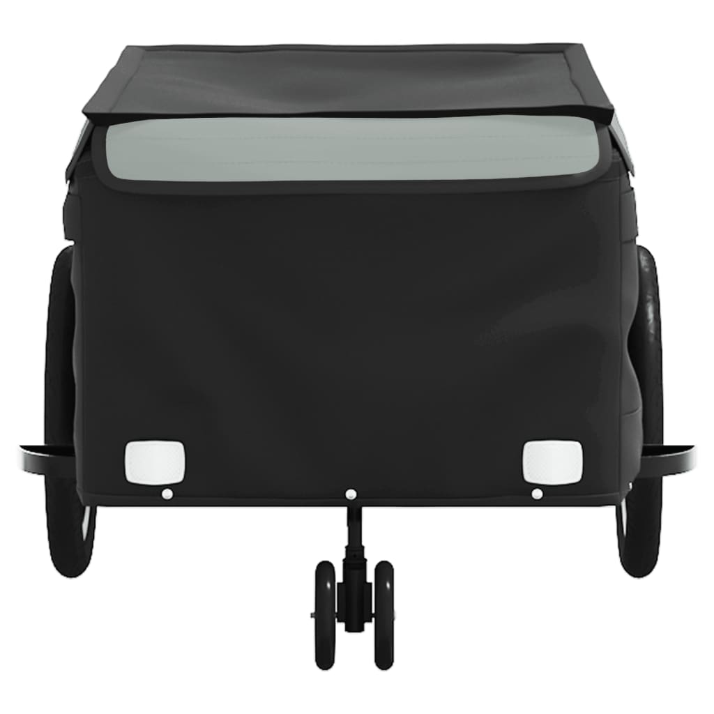 vidaXL Bike Trailer Black and Grey 45 kg Iron