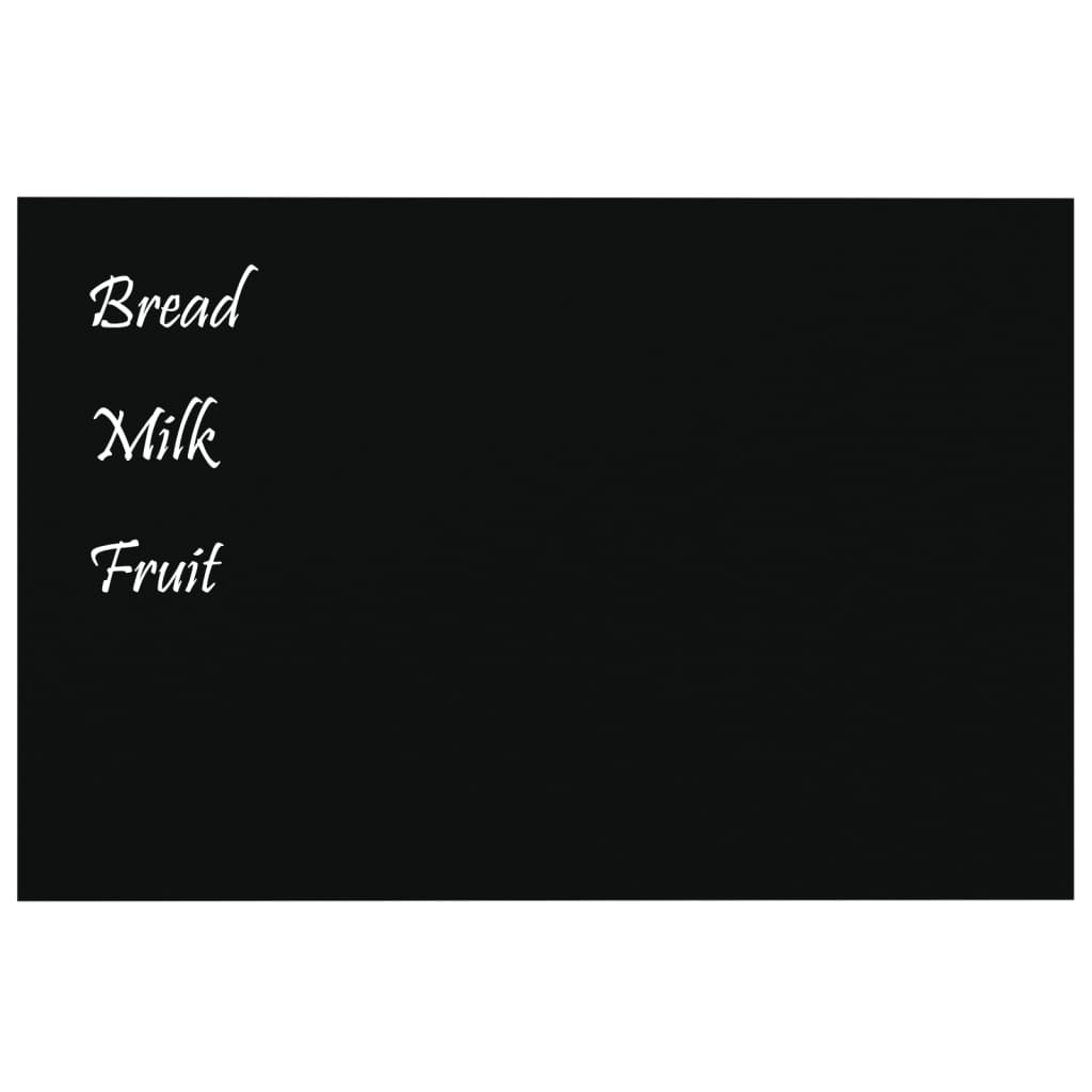 vidaXL Wall Mounted Magnetic Blackboard Glass 60x40 cm