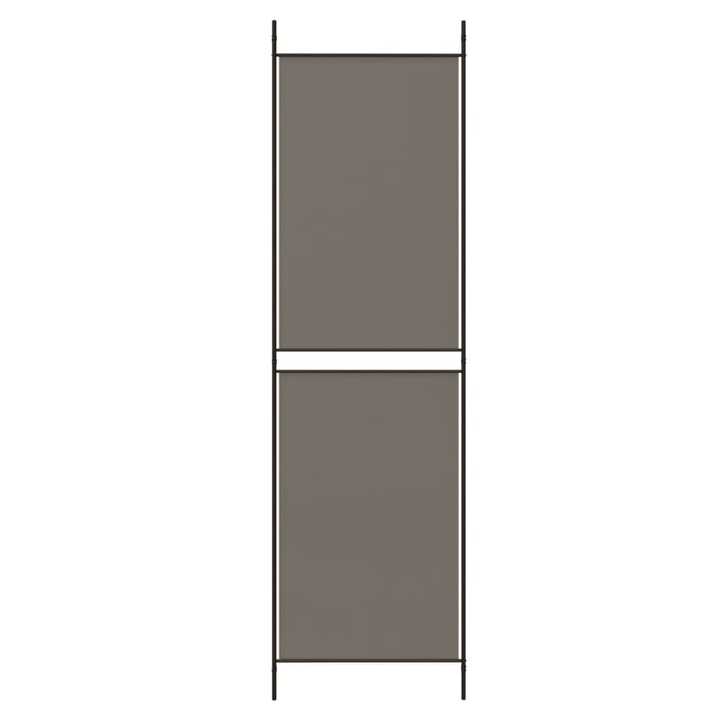 vidaXL 5-Panel Room Divider Anthracite 250x200 cm Fabric