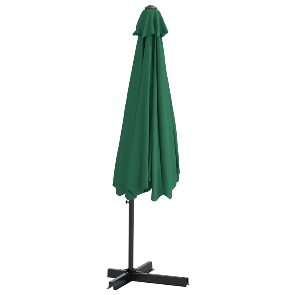 vidaXL Garden Parasol with Steel Pole 300 cm Green