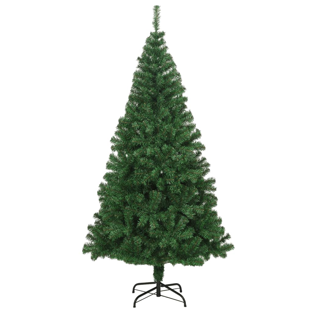 vidaXL Artificial Christmas Tree with Thick Branches Green 240 cm PVC