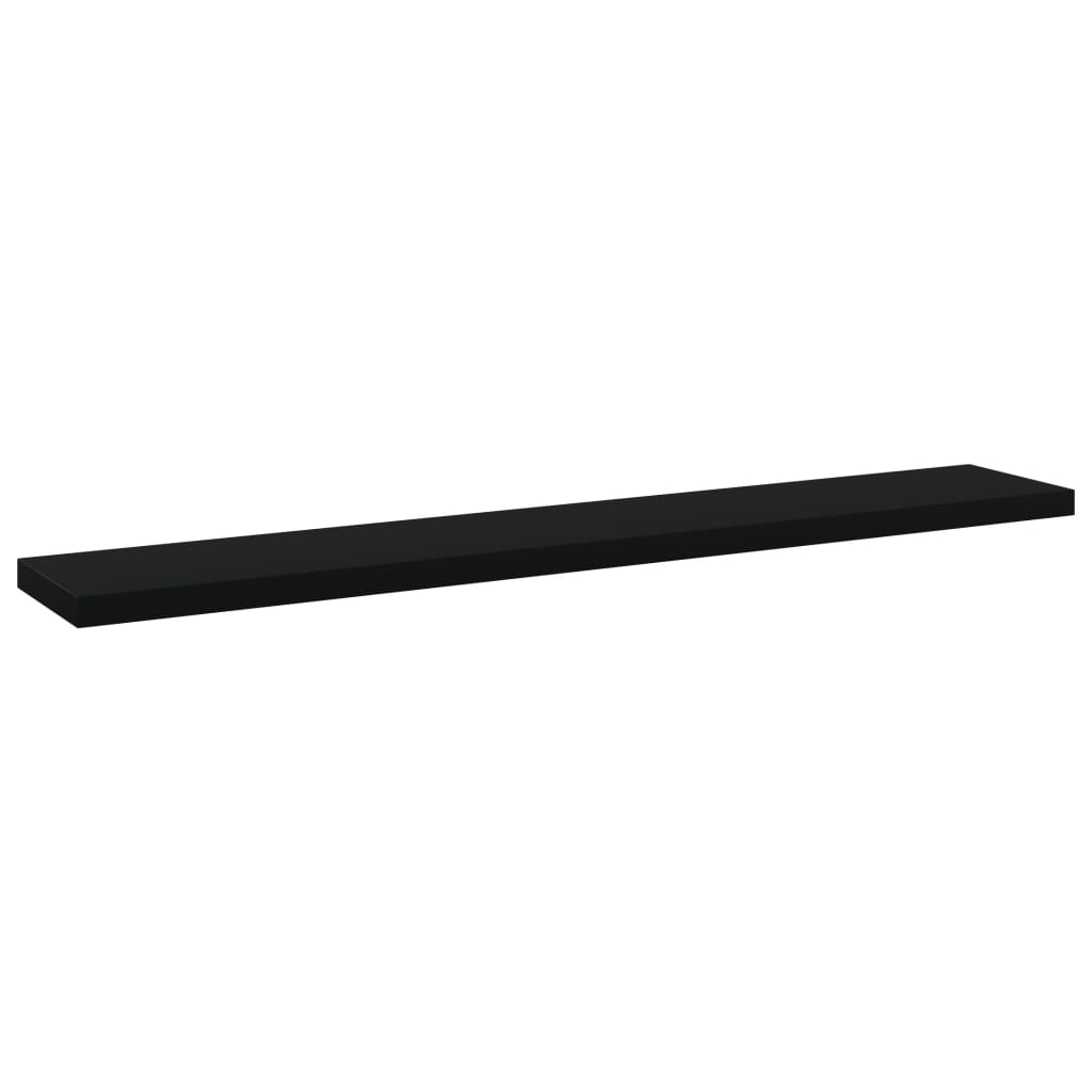 vidaXL Bookshelf Boards 4 pcs Black 60x10x1.5 cm Engineered Wood