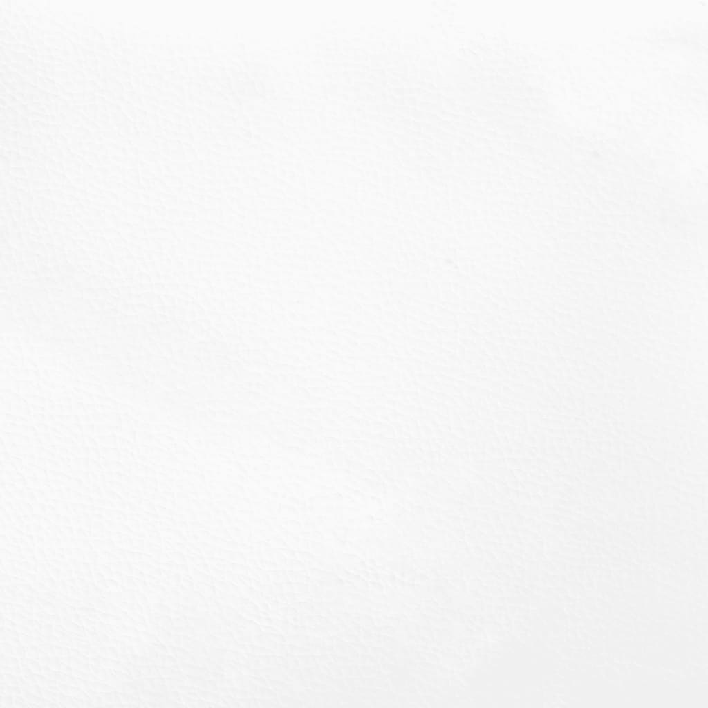 vidaXL Box Spring Bed Frame White 100x190 cm Twin Faux Leather
