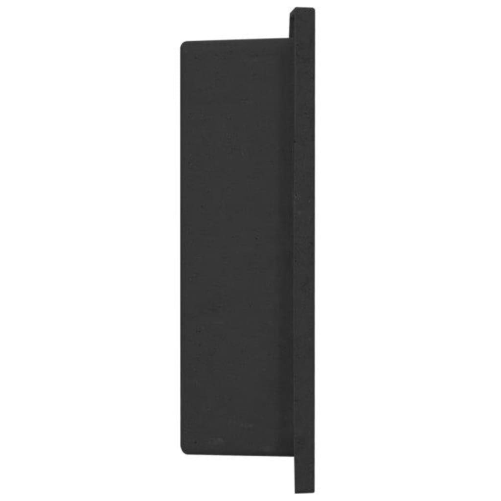 vidaXL Shower Niche Matt Black 41x36x10 cm