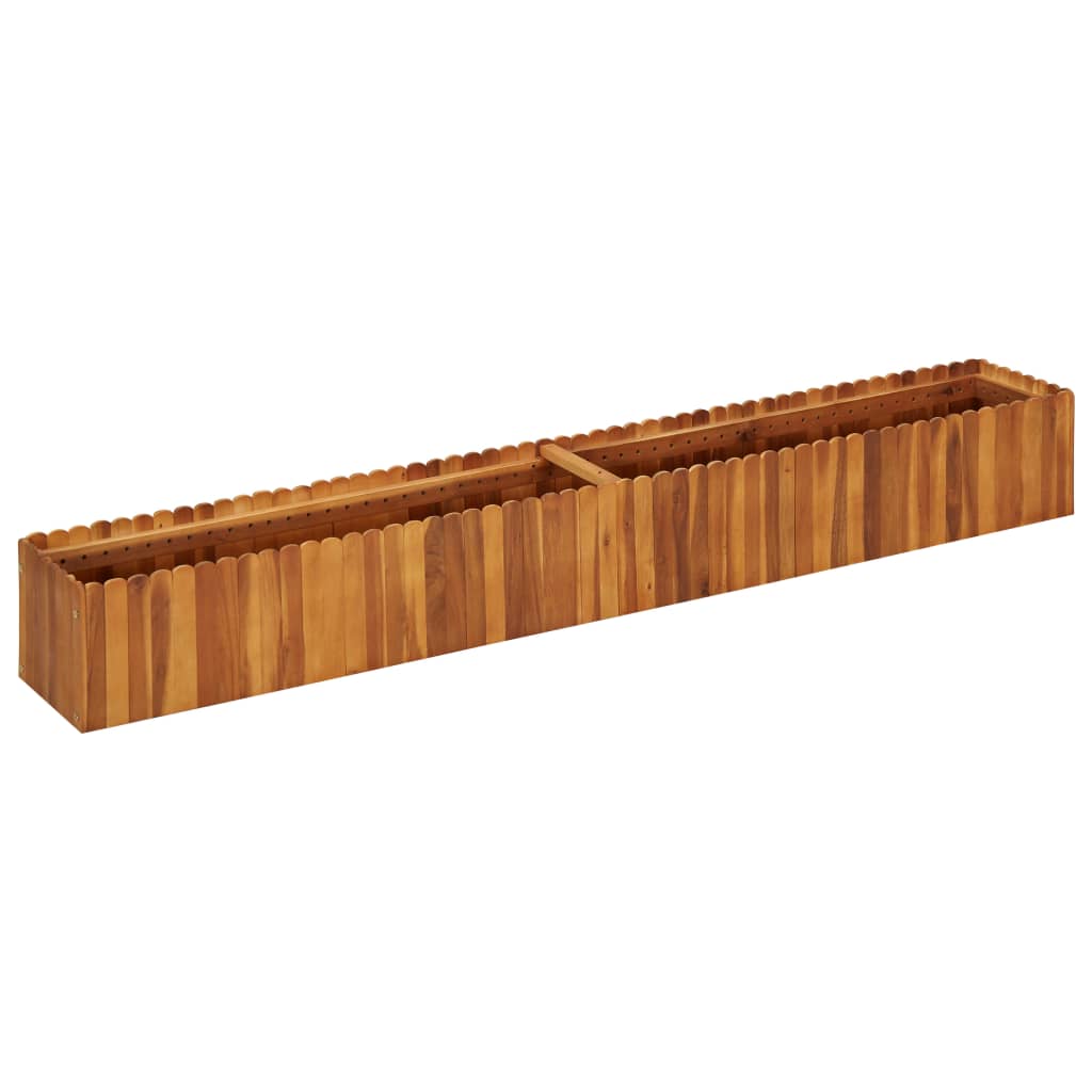 vidaXL Garden Raised Bed 200x30x25 cm Solid Acacia Wood