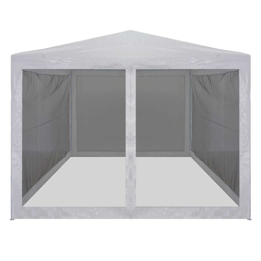 vidaXL Party Tent with 4 Mesh Sidewalls 4x3 m