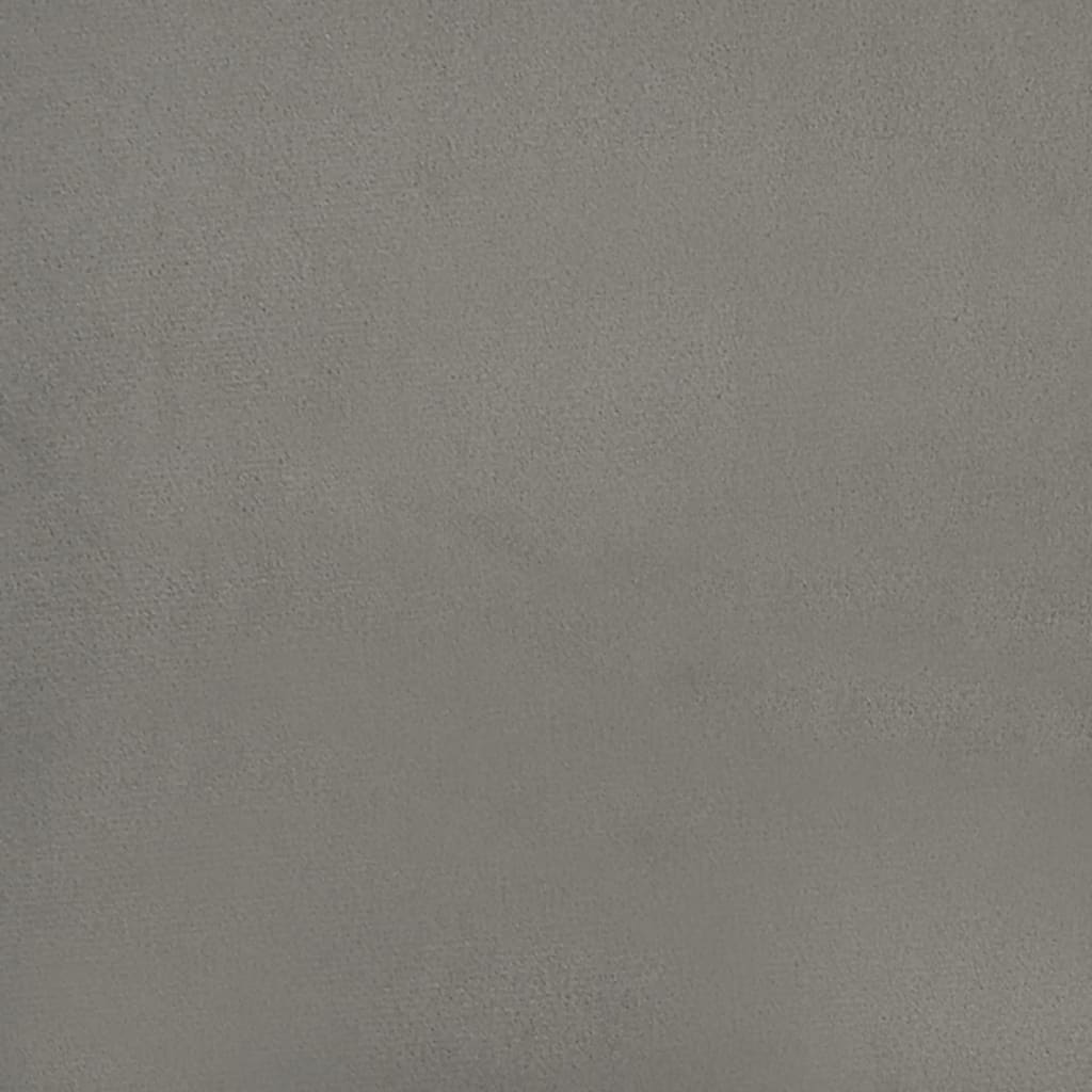 vidaXL Bed Frame Light Grey 183x213cm California King Velvet