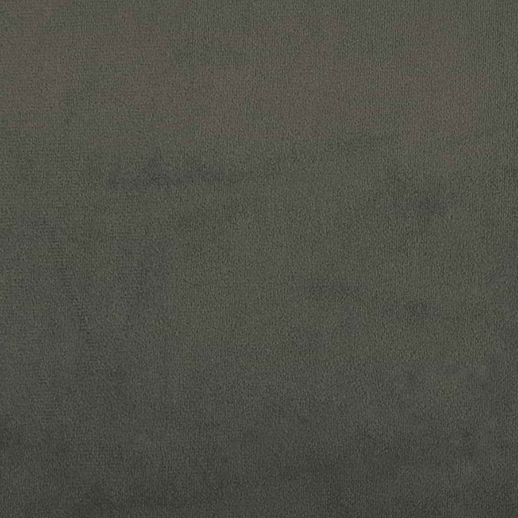 vidaXL Bed Frame Dark Grey 183x213cm California King Velvet