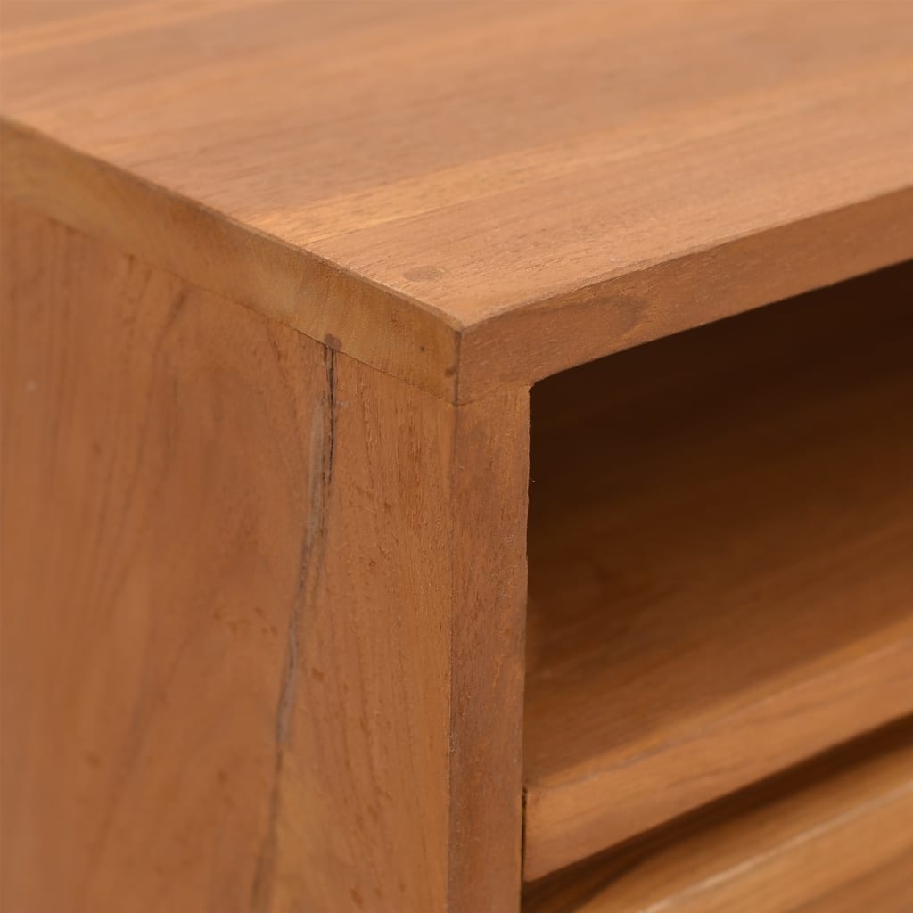 vidaXL Console Table 110x30x79 cm Solid Teak Wood