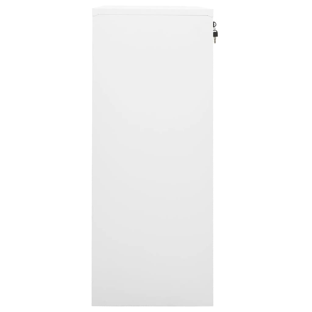 vidaXL Office Cabinet White 90x40x102 cm Steel