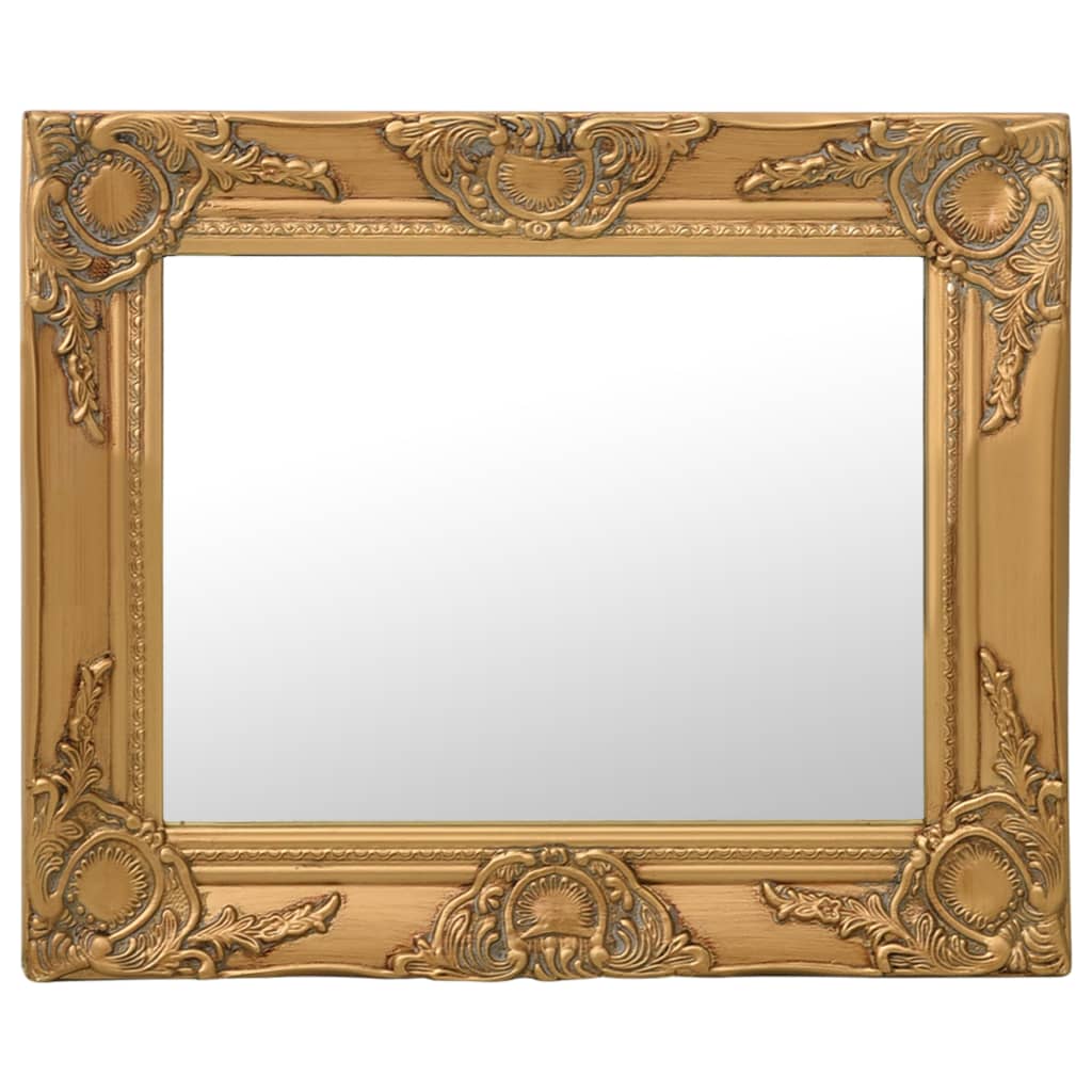 vidaXL Wall Mirror Baroque Style 50x40 cm Gold