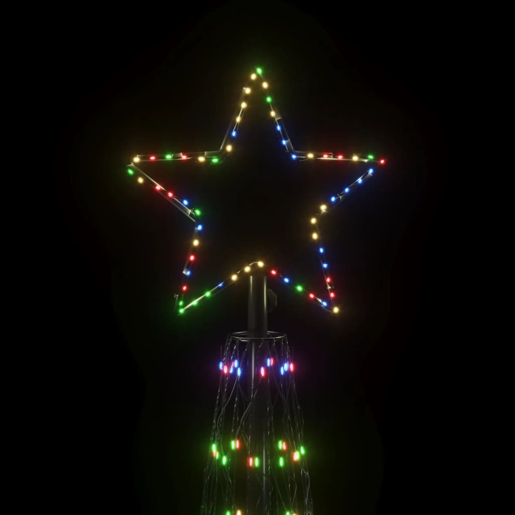 vidaXL Christmas Cone Tree Colourful 3000 LEDs 230x800 cm