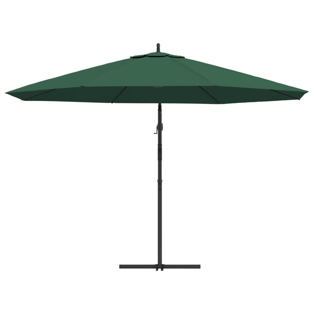 vidaXL Cantilever Garden Parasol 3.5 m Green