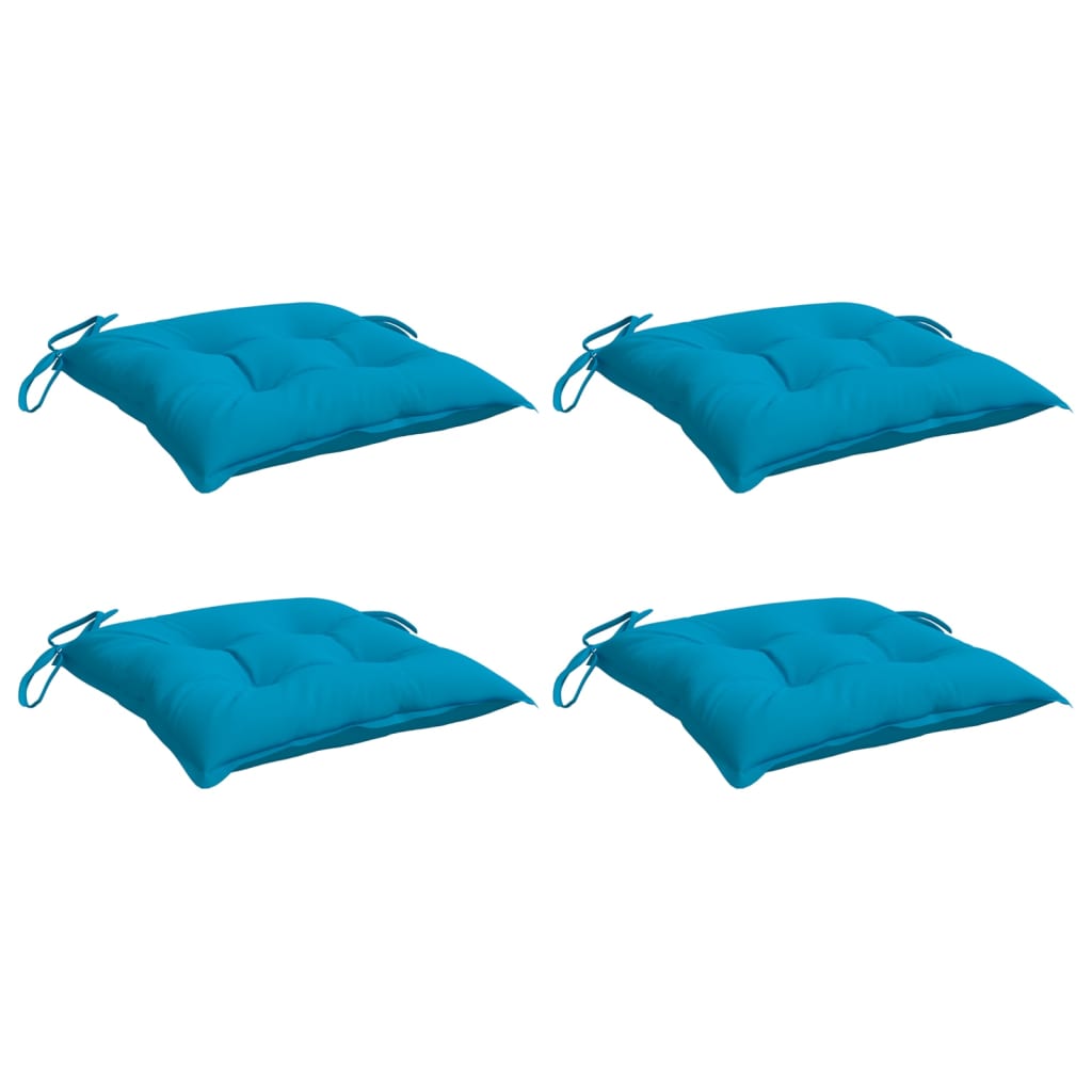 vidaXL Pallet Cushions 4pcs Light Blue 50x50x7 cm Oxford Fabric