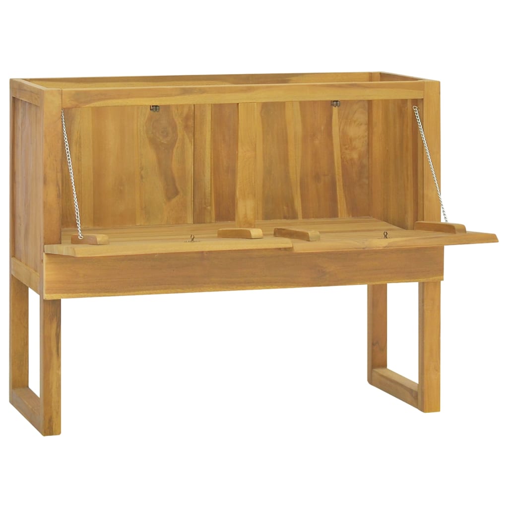 vidaXL Bathroom Cabinet 90x40x75.5 cm Solid Wood Teak