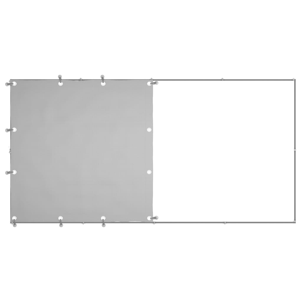 vidaXL Dog Kennel Silver 2.42 m² Steel