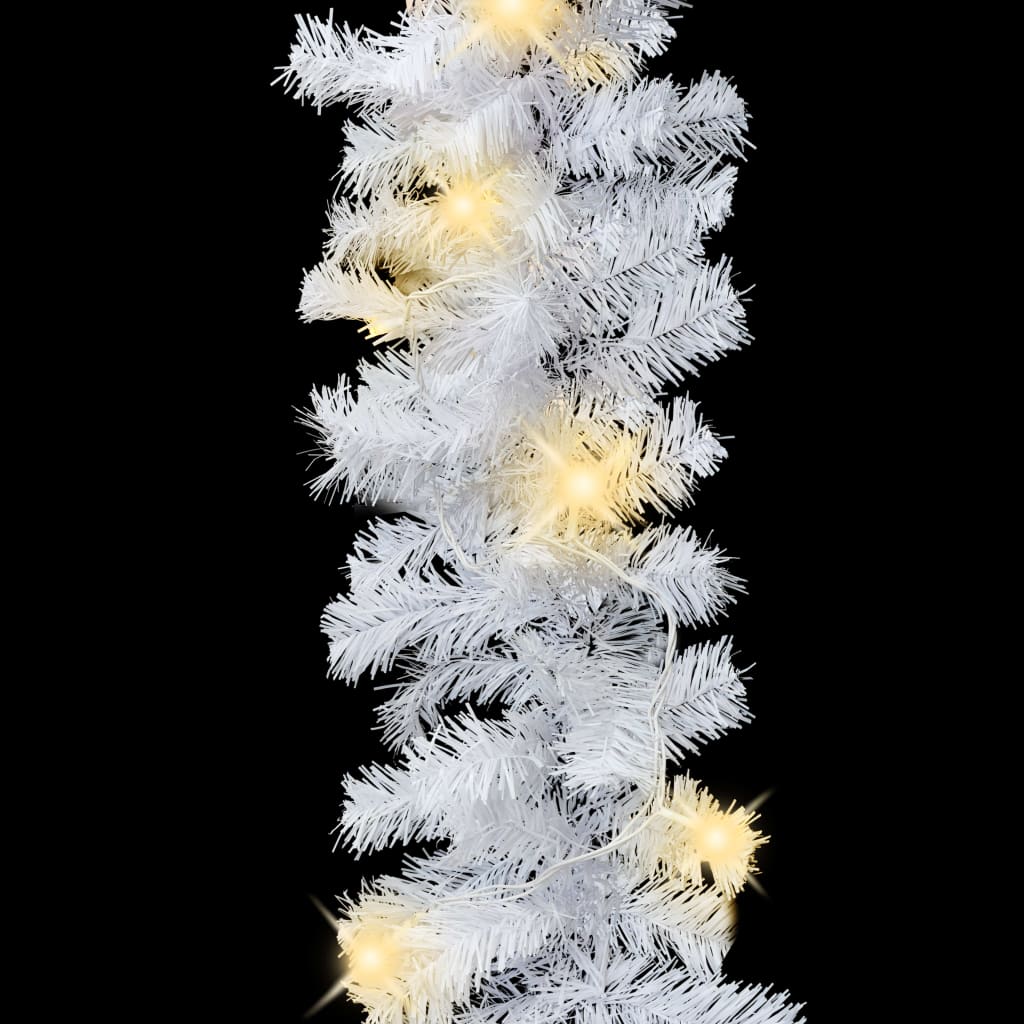 vidaXL Christmas Garland with LED Lights 20 m White