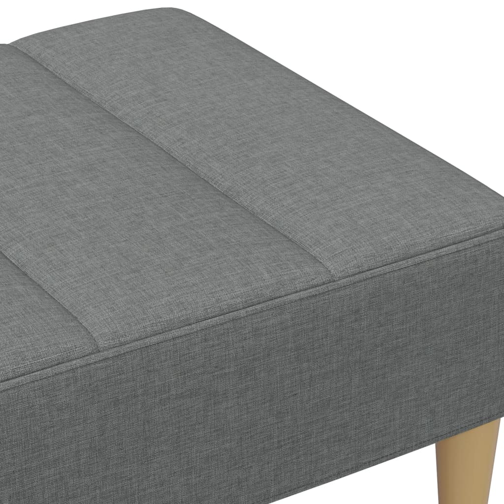 vidaXL Footstool Dark Grey 77x55x31 cm Fabric