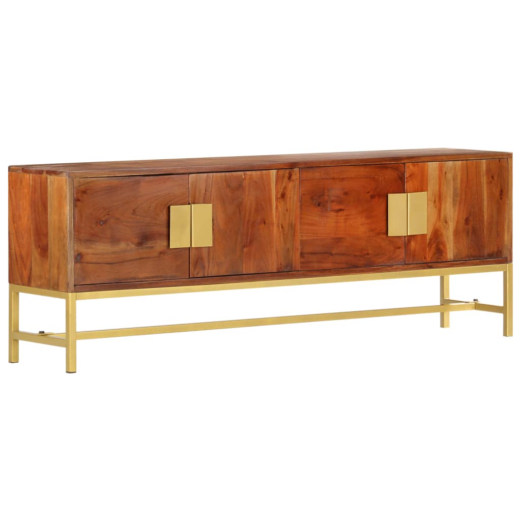 vidaXL TV Cabinet 140x30x50 cm Solid Acacia Wood