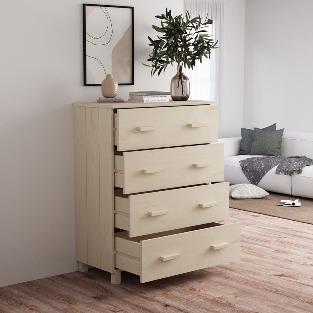 vidaXL Sideboard HAMAR Honey Brown 79x40x103.5 cm Solid Wood Pine