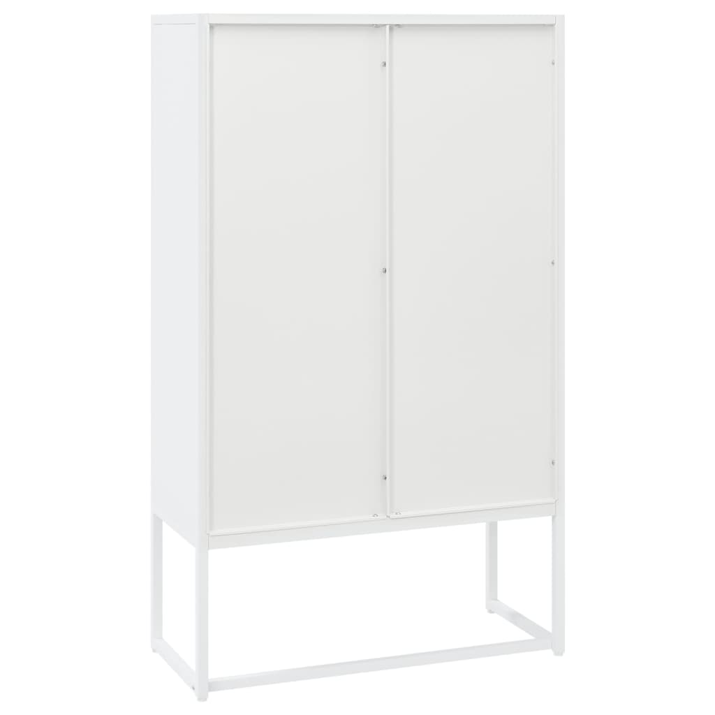 vidaXL Highboard White 80x35x135 cm Steel