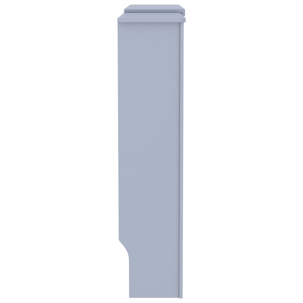 vidaXL MDF Radiator Cover Grey 205 cm