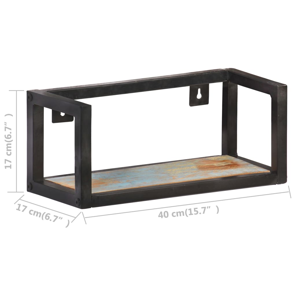 vidaXL Wall Shelves 2 pcs 40 cm Solid Reclaimed Wood