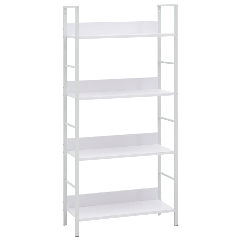 vidaXL 4-Layer Book Shelf White 60x27.6x124.5 cm Engineered Wood